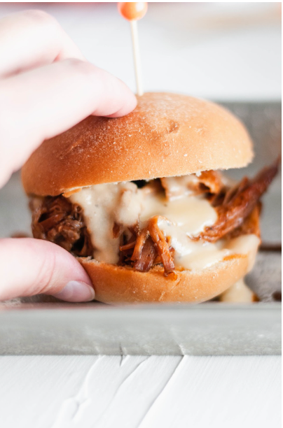Pulled Pork Sliders with Bacon Jam