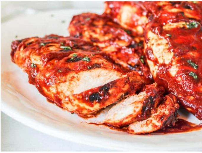 Barbecued Chicken  with a  Bacon Jam Marinade