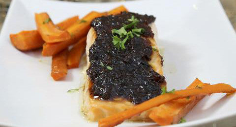 Black Pepper Bacon Baked Salmon Recipe